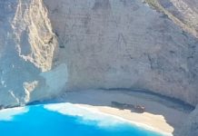 Ζάκυνθος: Άλλαξε χρώμα η θάλασσα στο «Ναυάγιο» μετά το σεισμό (Βίντεο)