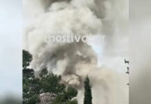 Θεσσαλονίκη: Φωτιά σε επιχείρηση ανακύκλωσης – Προειδοποιητικό μήνυμα στους κατοίκους