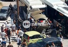 Θεσσαλονίκη: Λεωφορείο έπεσε σε στάση – Τέσσερις τραυματίες